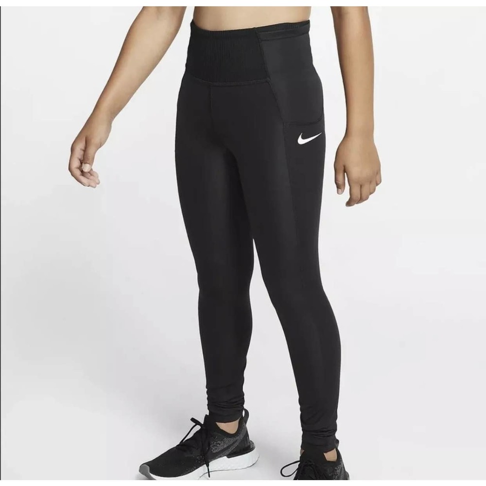 NWT nike girls dri-fit high waisted training tight